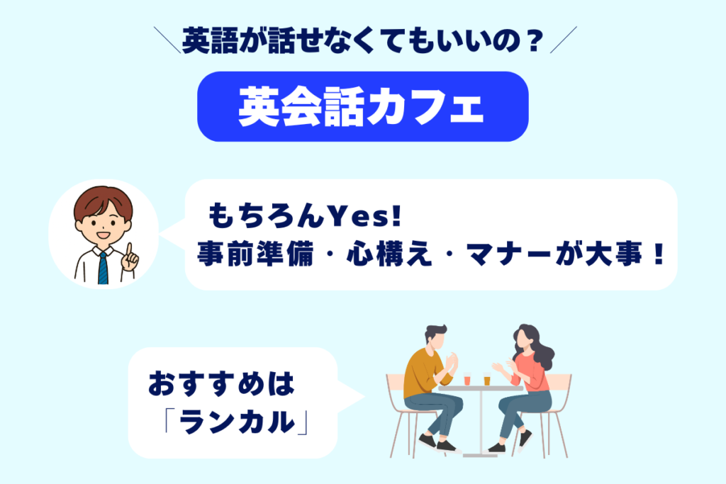 英語が話せなくてもいいの？ 英会話カフェ初心者アイキャッチ画像