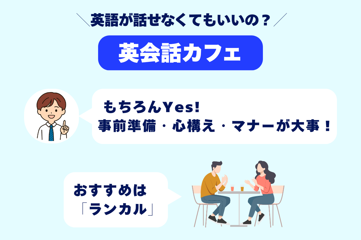 英語が話せなくてもいいの？ 英会話カフェ初心者アイキャッチ画像